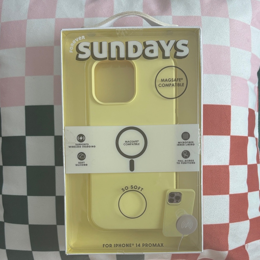Sundays Soft Yellow iPhone 14 Pro Max Case